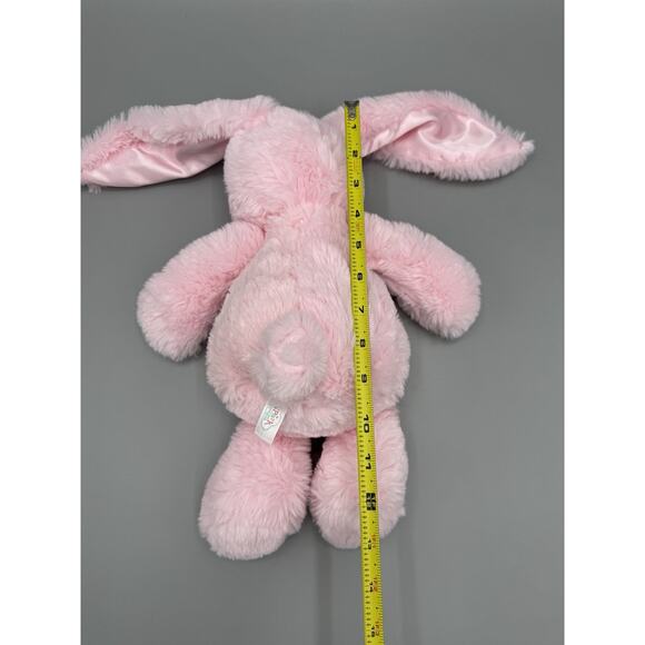 Spark Create Imagine Pink Bunny Rabbit Plush Rattle 12 Inch Stuffed Animal - Picture 5 of 7